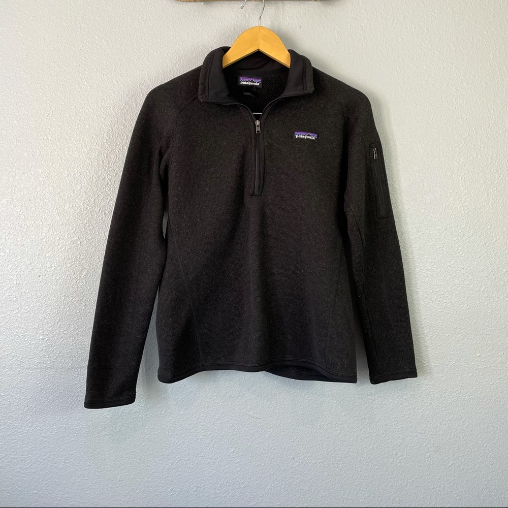 Patagonia fleece lined half zip sweater medium